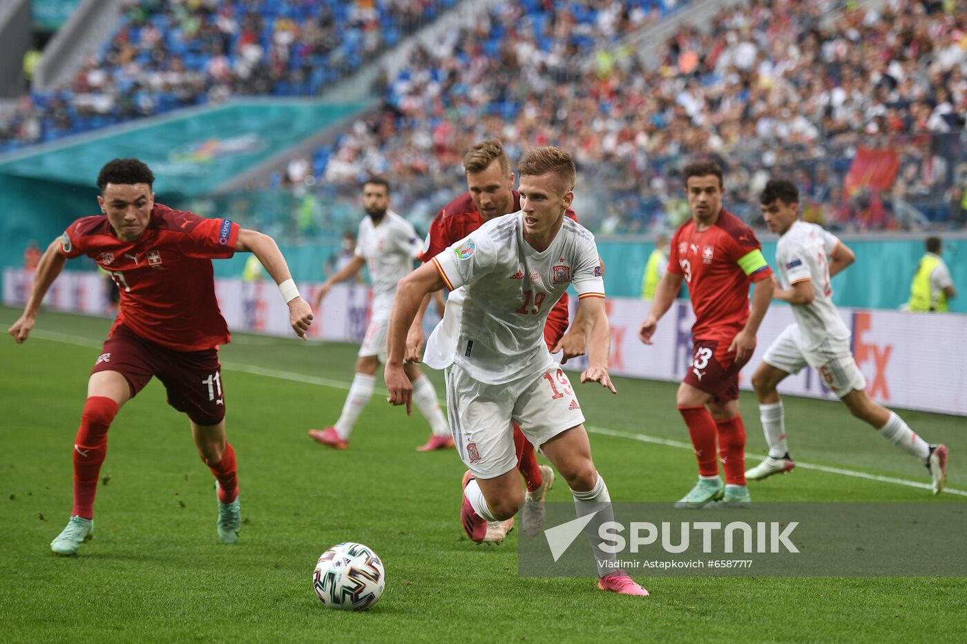 Russia Soccer Euro 2020 Switzerland - Spain