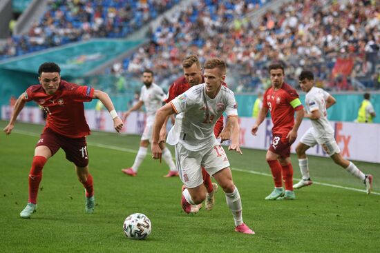 Russia Soccer Euro 2020 Switzerland - Spain
