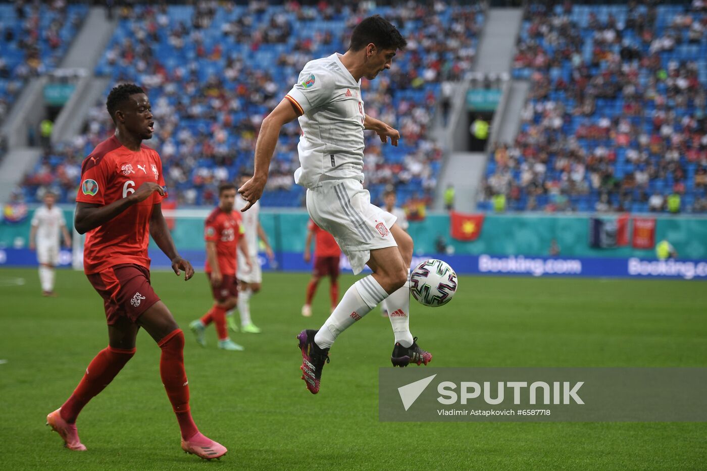 Russia Soccer Euro 2020 Switzerland - Spain
