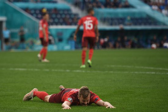 Russia Soccer Euro 2020 Switzerland - Spain