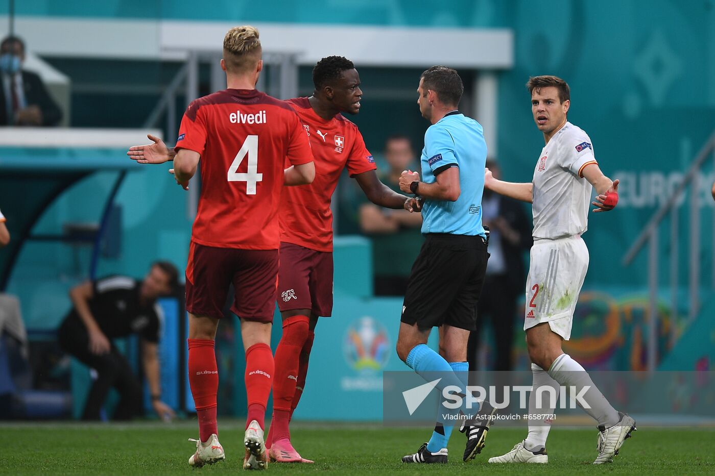 Russia Soccer Euro 2020 Switzerland - Spain