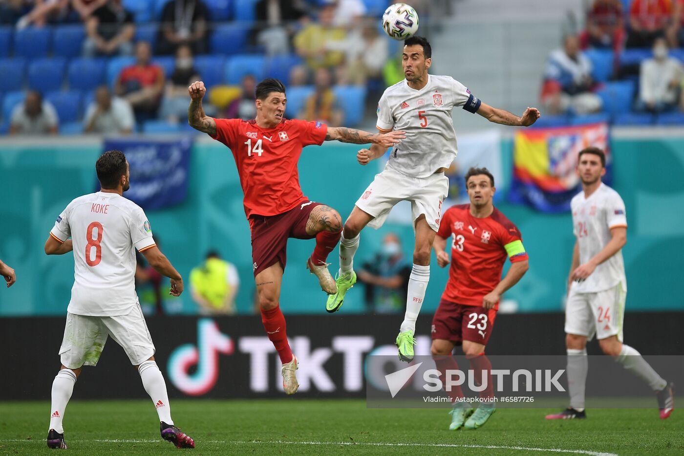 Russia Soccer Euro 2020 Switzerland - Spain