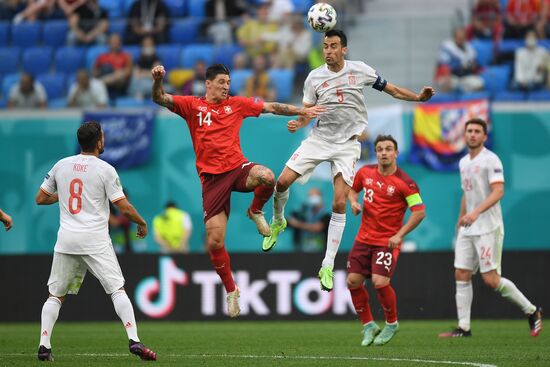 Russia Soccer Euro 2020 Switzerland - Spain