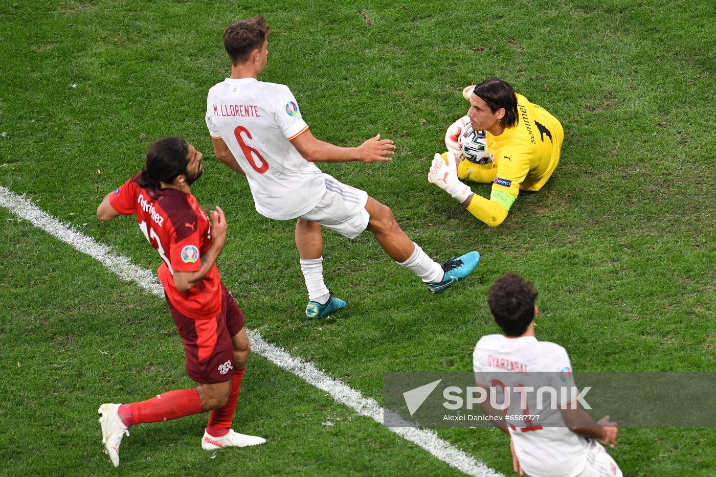 Russia Soccer Euro 2020 Switzerland - Spain