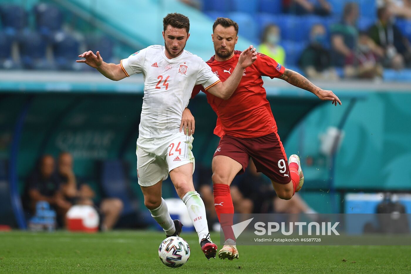Russia Soccer Euro 2020 Switzerland - Spain