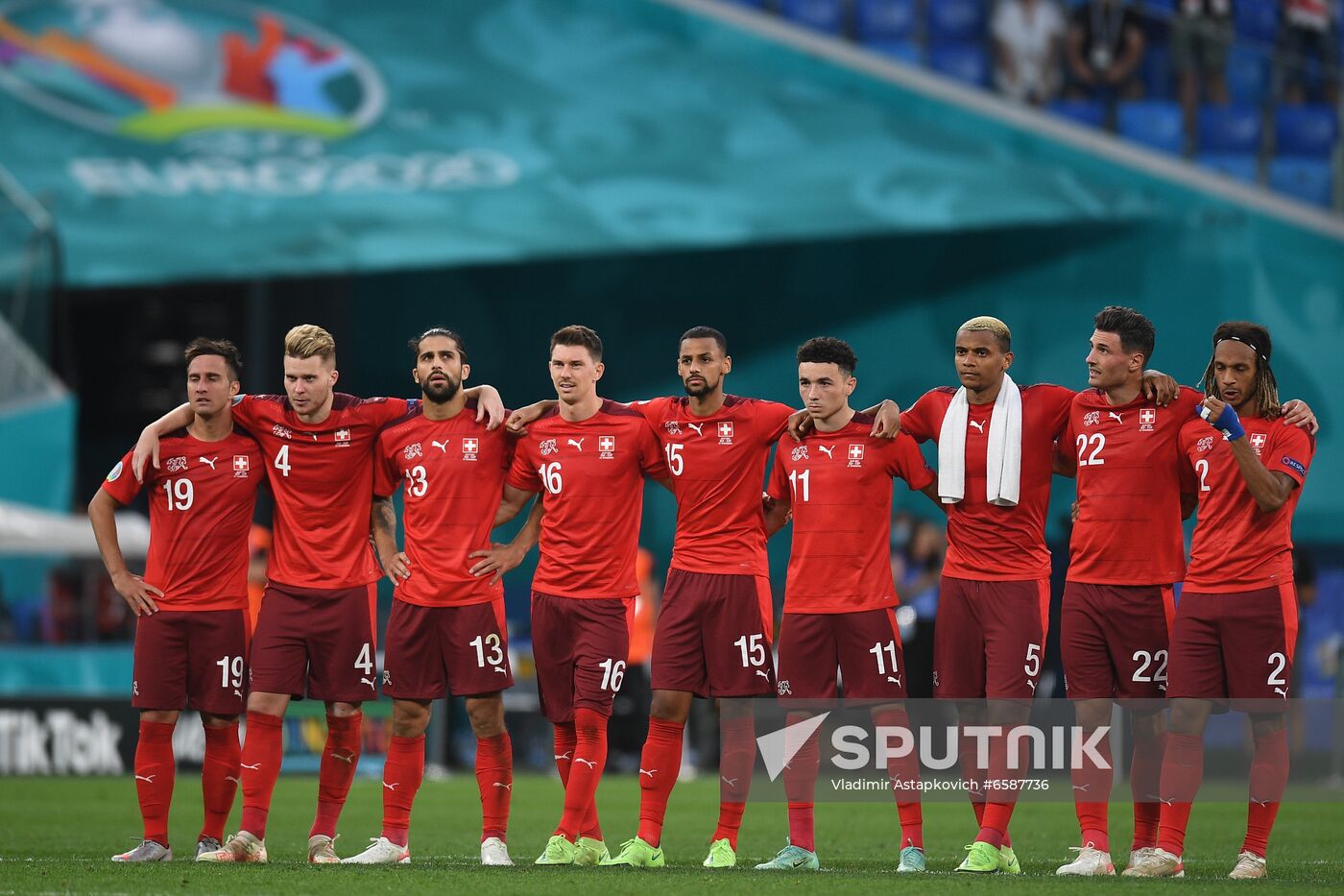 Russia Soccer Euro 2020 Switzerland - Spain