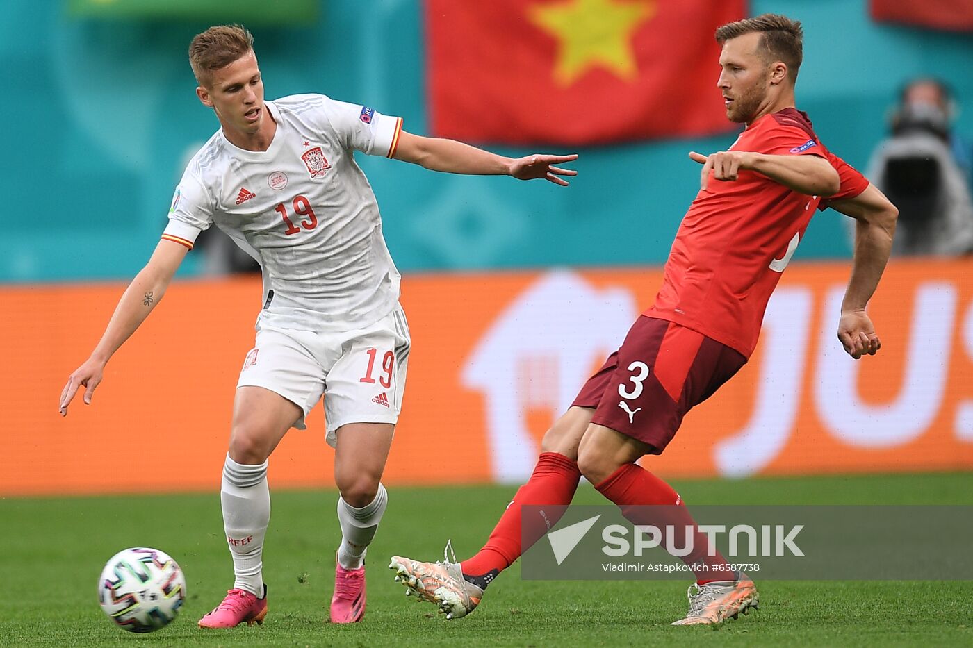 Russia Soccer Euro 2020 Switzerland - Spain