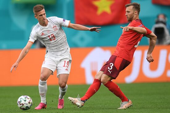 Russia Soccer Euro 2020 Switzerland - Spain