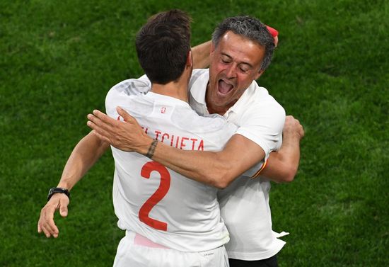 Russia Soccer Euro 2020 Switzerland - Spain