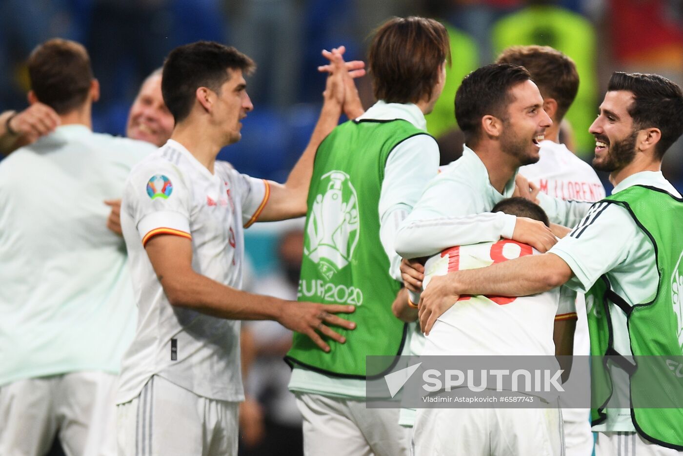 Russia Soccer Euro 2020 Switzerland - Spain