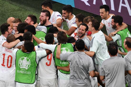 Russia Soccer Euro 2020 Switzerland - Spain