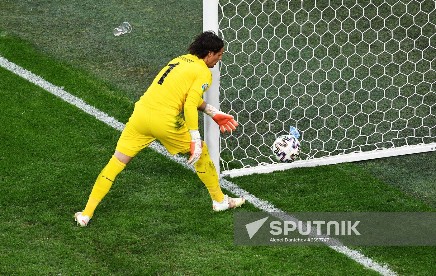 Russia Soccer Euro 2020 Switzerland - Spain