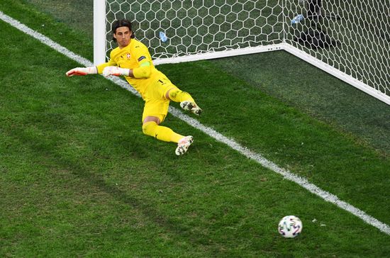 Russia Soccer Euro 2020 Switzerland - Spain
