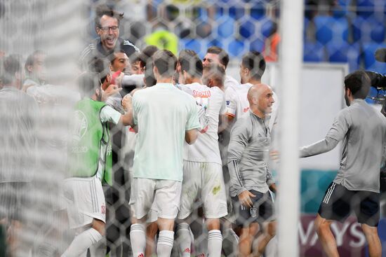 Russia Soccer Euro 2020 Switzerland - Spain