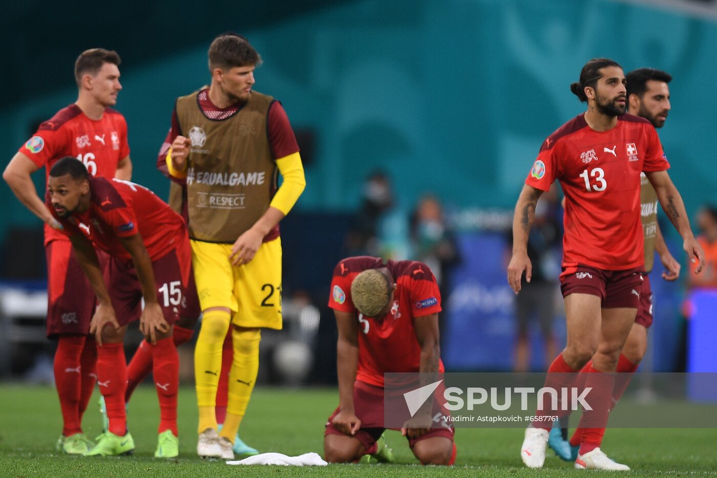 Russia Soccer Euro 2020 Switzerland - Spain