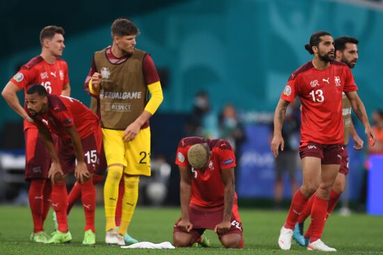 Russia Soccer Euro 2020 Switzerland - Spain