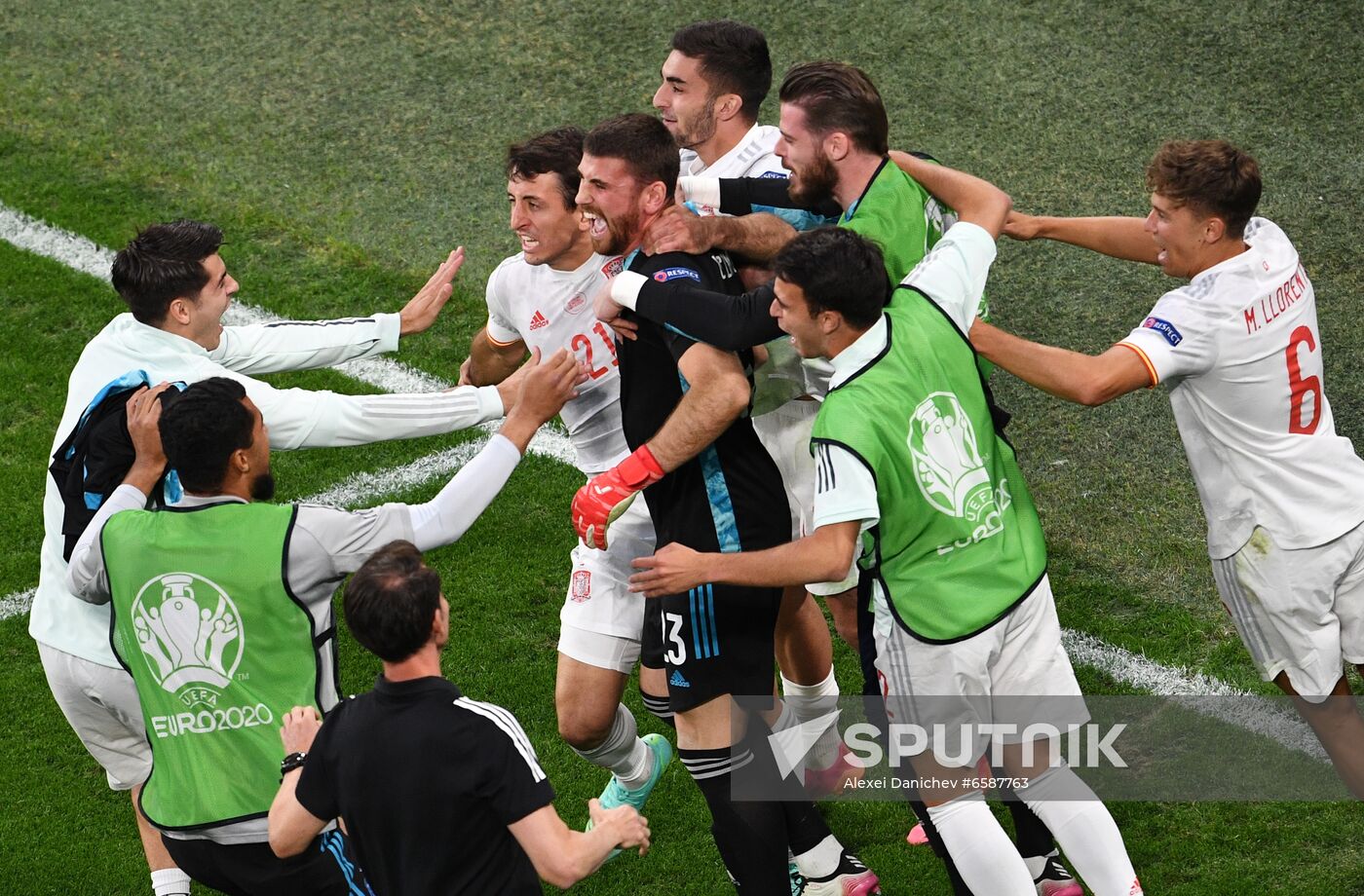 Russia Soccer Euro 2020 Switzerland - Spain