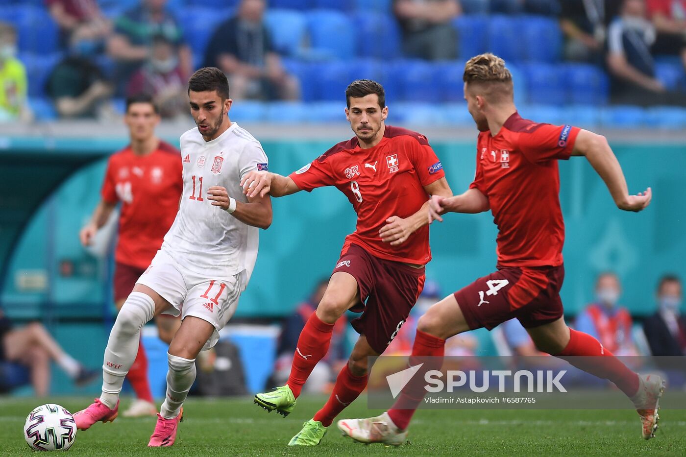 Russia Soccer Euro 2020 Switzerland - Spain