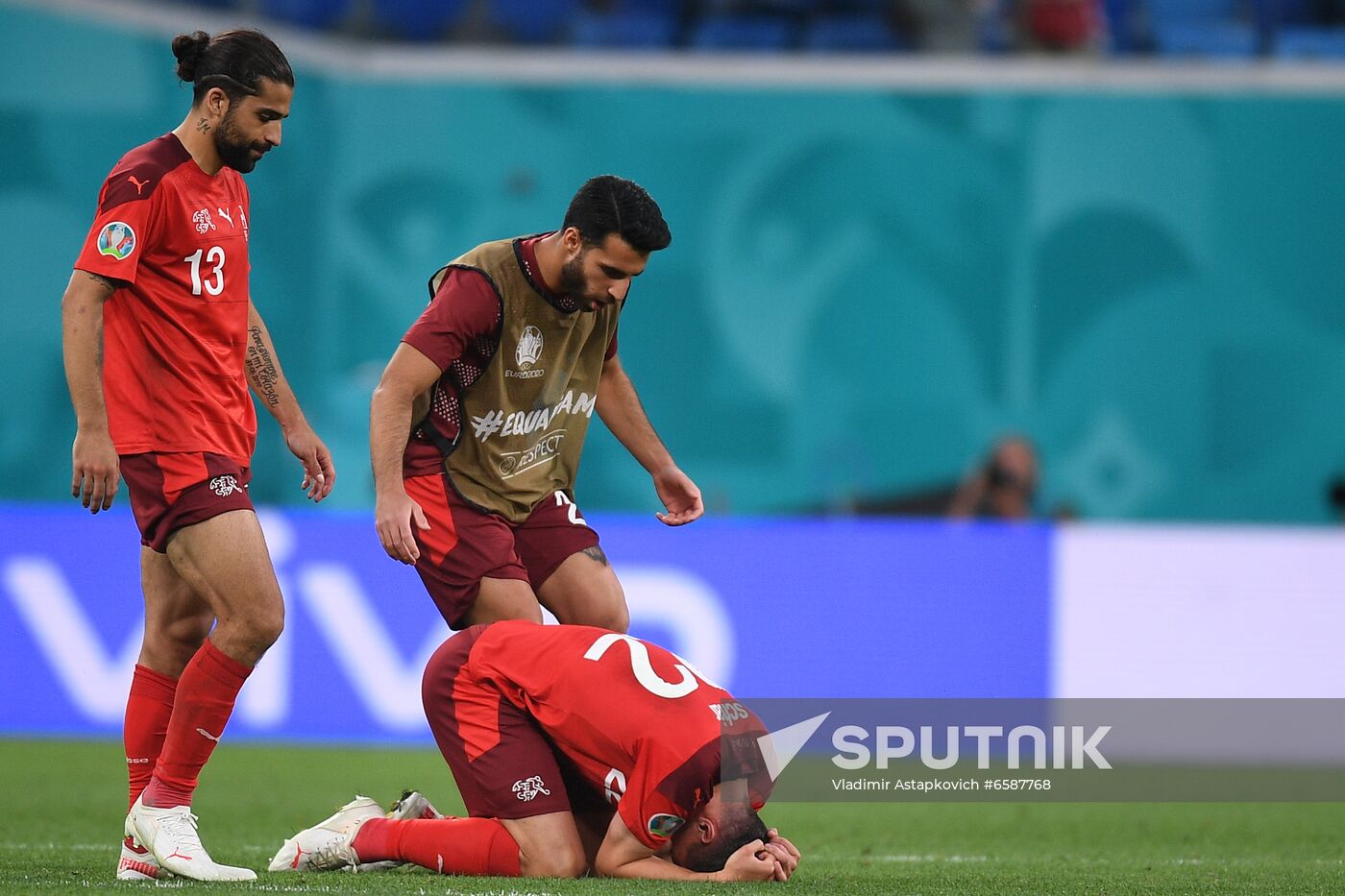 Russia Soccer Euro 2020 Switzerland - Spain