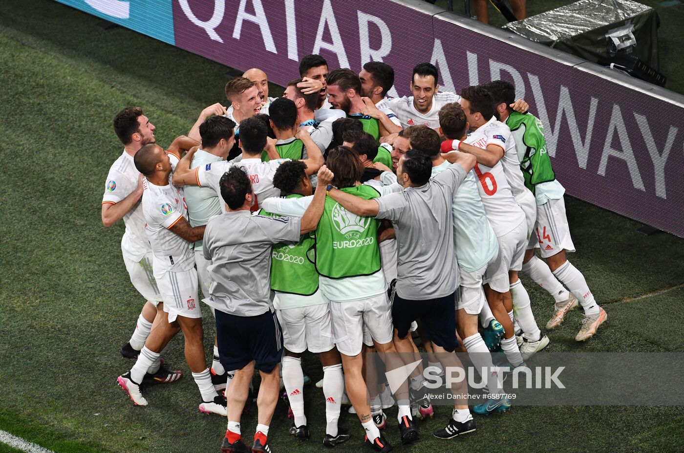 Russia Soccer Euro 2020 Switzerland - Spain