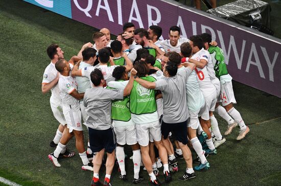 Russia Soccer Euro 2020 Switzerland - Spain