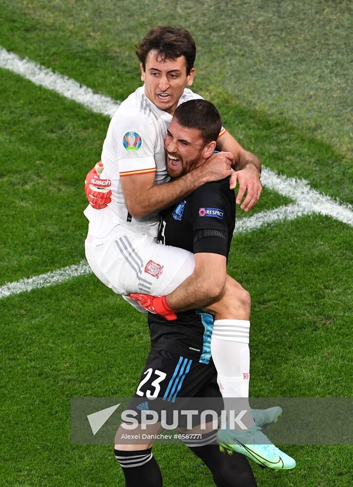 Russia Soccer Euro 2020 Switzerland - Spain