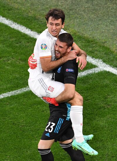 Russia Soccer Euro 2020 Switzerland - Spain