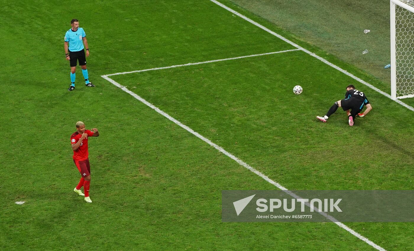Russia Soccer Euro 2020 Switzerland - Spain