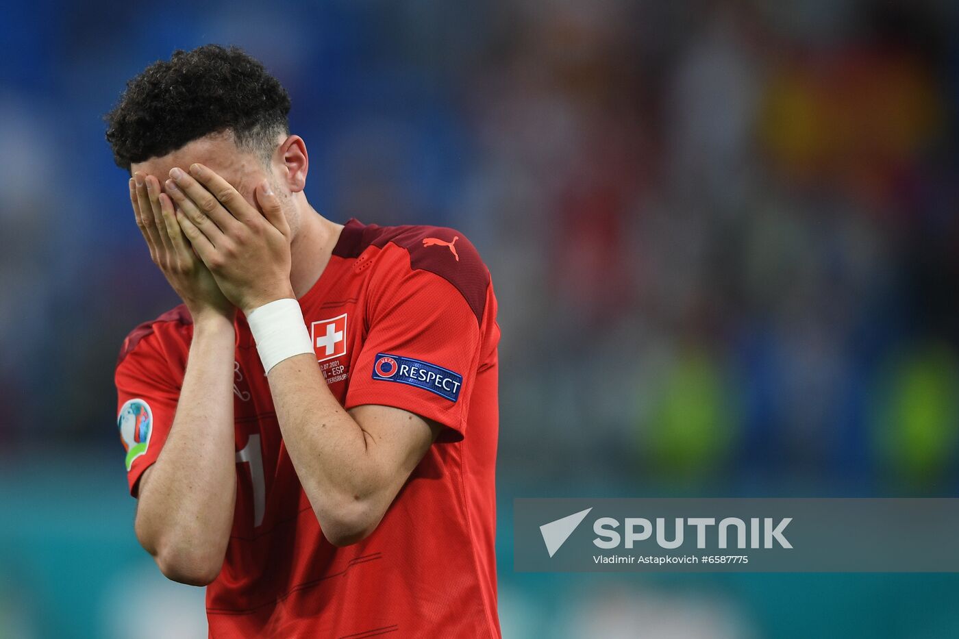 Russia Soccer Euro 2020 Switzerland - Spain