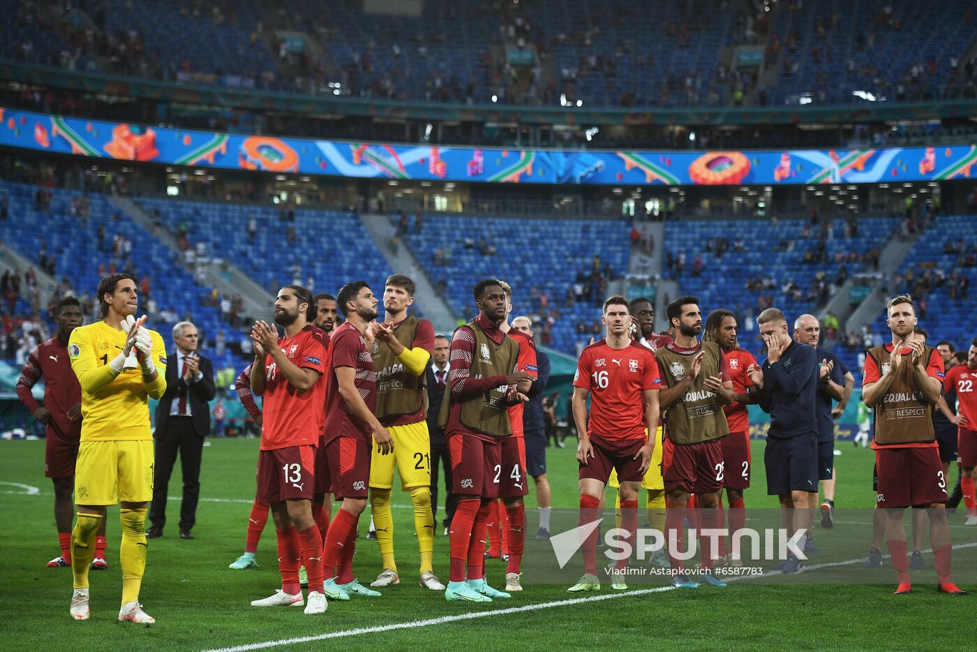 Russia Soccer Euro 2020 Switzerland - Spain