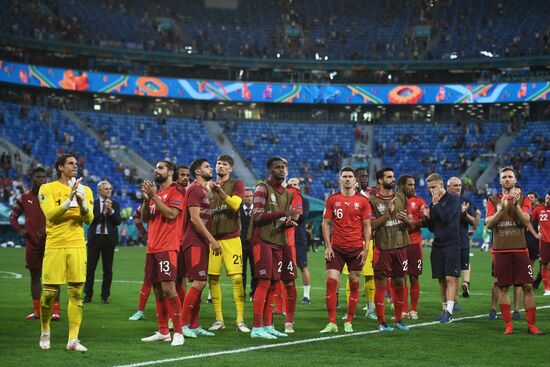 Russia Soccer Euro 2020 Switzerland - Spain