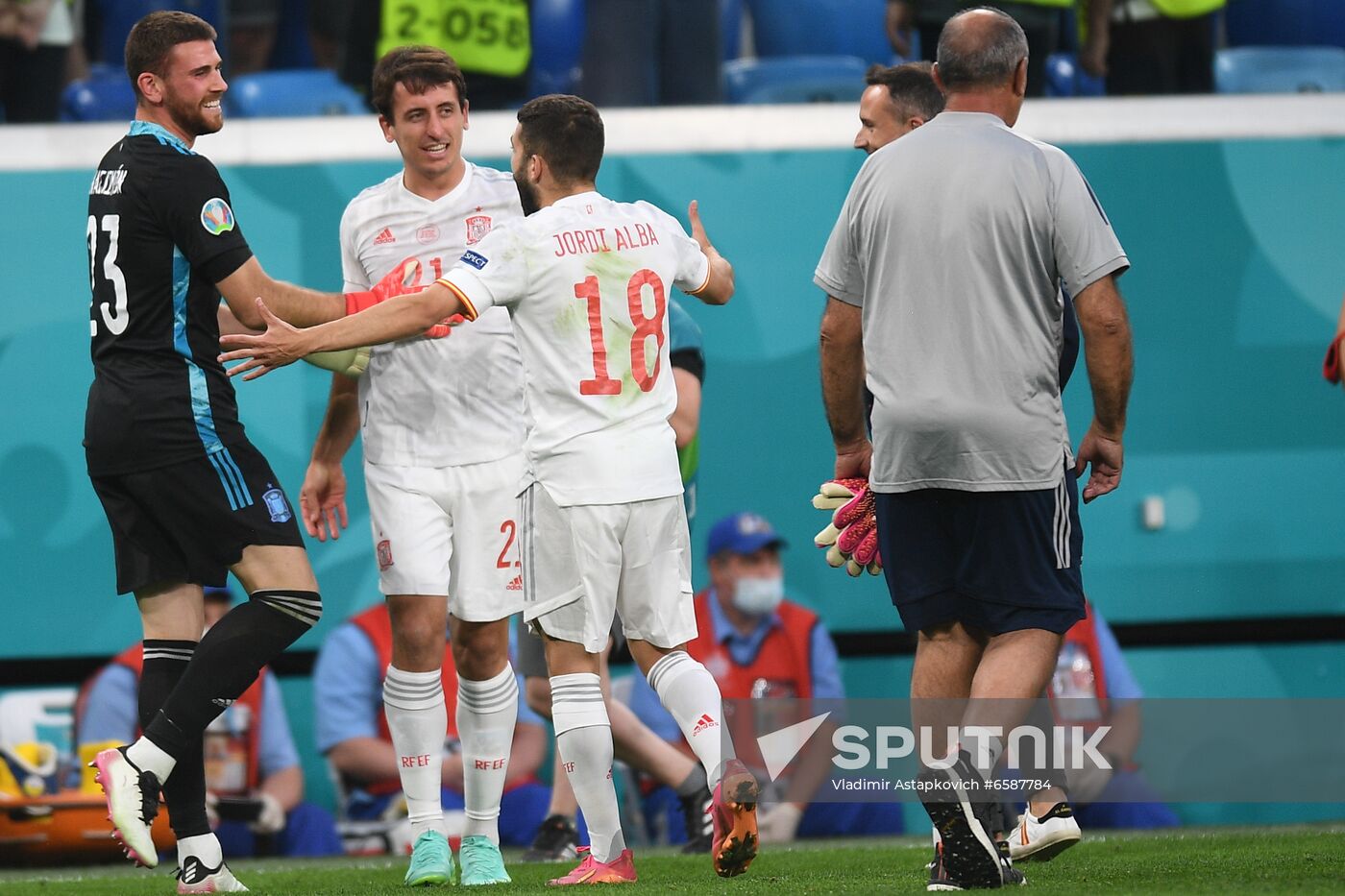 Russia Soccer Euro 2020 Switzerland - Spain