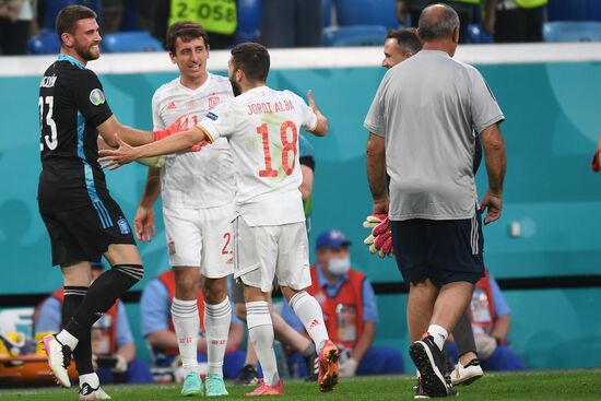 Russia Soccer Euro 2020 Switzerland - Spain