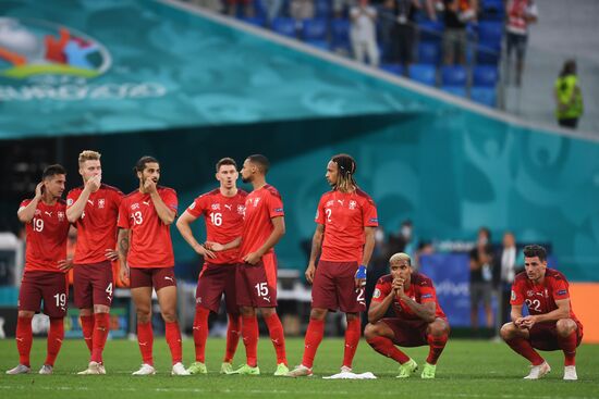 Russia Soccer Euro 2020 Switzerland - Spain