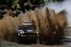 VRT Team's Vladimir Vasilyev and Aleksei Kuzmich ride their Mini Cooper Countryman during the Silk Way Rally 2021's 2st stage in Altai Krai Region, Russia. The Mongolian part of the Silk Way Rally has been cancelled due to an outbreak of coronavirus disease and detection of cases of bubonic plague in the country. Location: Russia, Altai Krai Region. Author: Alexandr Kryazhev/Sputnik. Russia Silk Way Rally