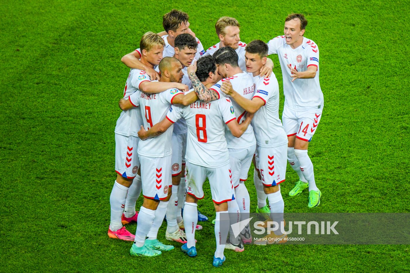 Azerbaijan Soccer Euro 2020 Czech Republic - Denmark