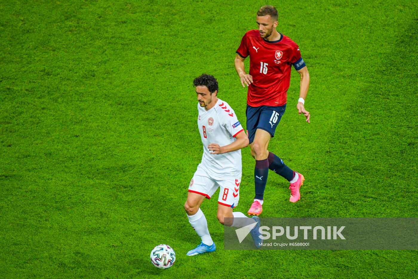 Azerbaijan Soccer Euro 2020 Czech Republic - Denmark