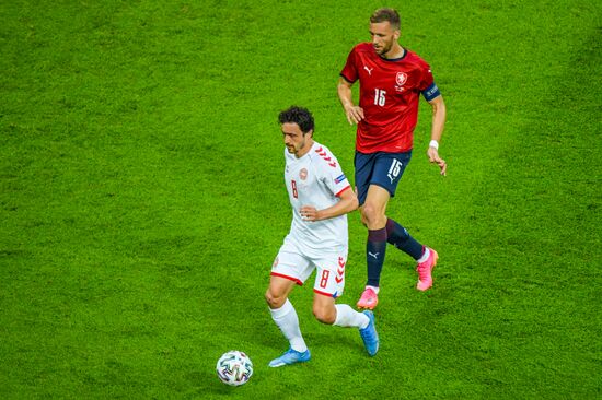 Azerbaijan Soccer Euro 2020 Czech Republic - Denmark