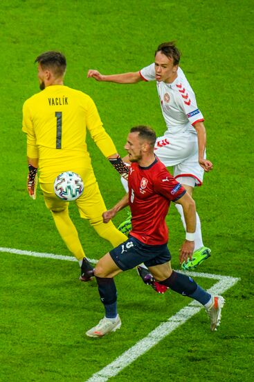 Azerbaijan Soccer Euro 2020 Czech Republic - Denmark