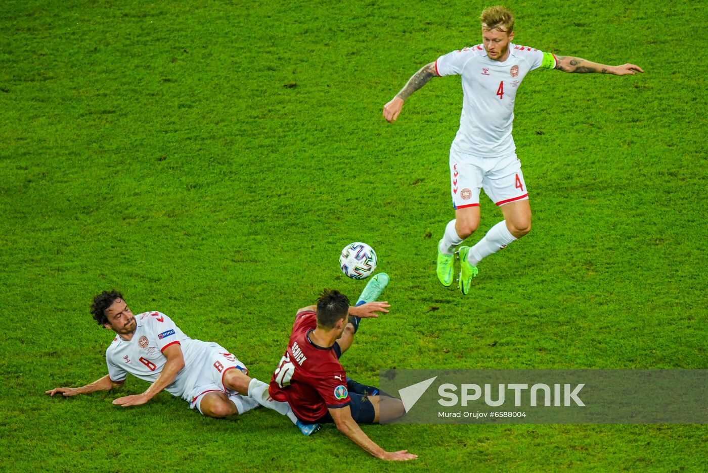 Azerbaijan Soccer Euro 2020 Czech Republic - Denmark