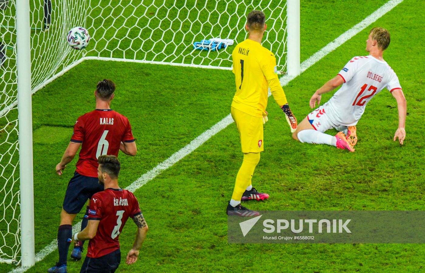 Azerbaijan Soccer Euro 2020 Czech Republic - Denmark