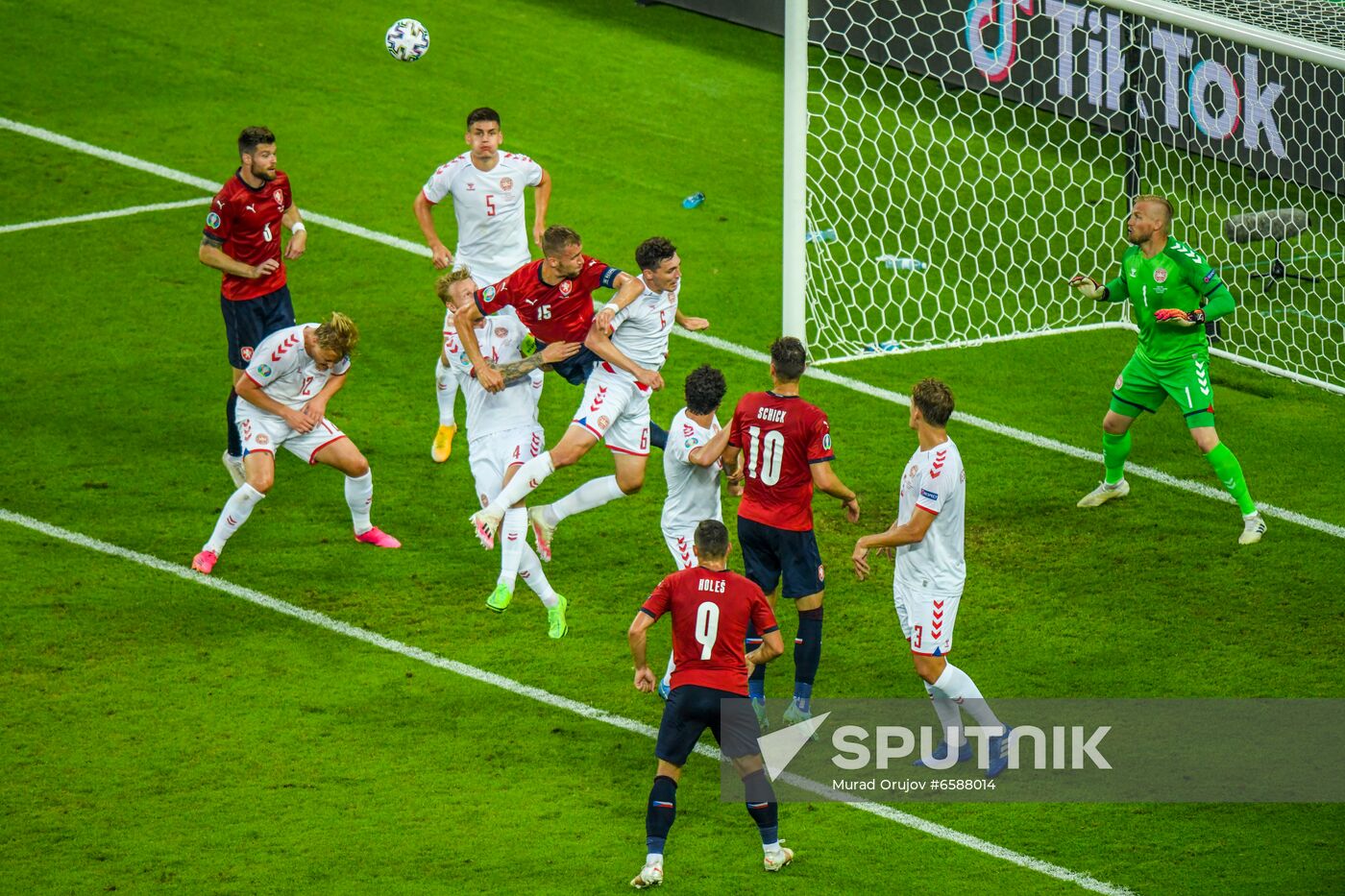 Azerbaijan Soccer Euro 2020 Czech Republic - Denmark