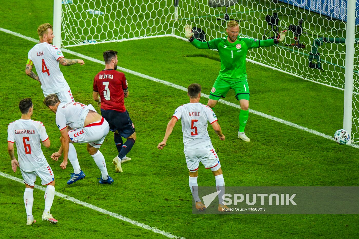 Azerbaijan Soccer Euro 2020 Czech Republic - Denmark