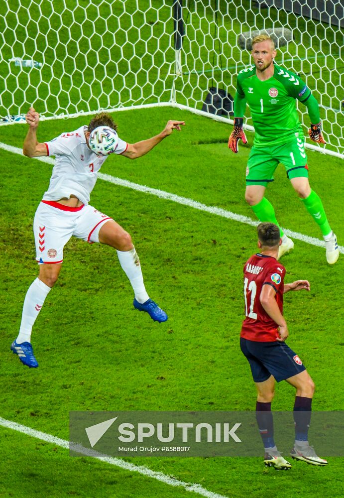 Azerbaijan Soccer Euro 2020 Czech Republic - Denmark