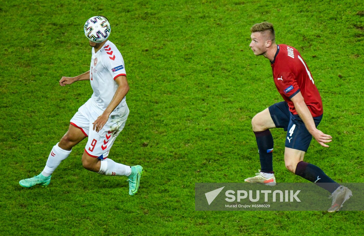 Azerbaijan Soccer Euro 2020 Czech Republic - Denmark