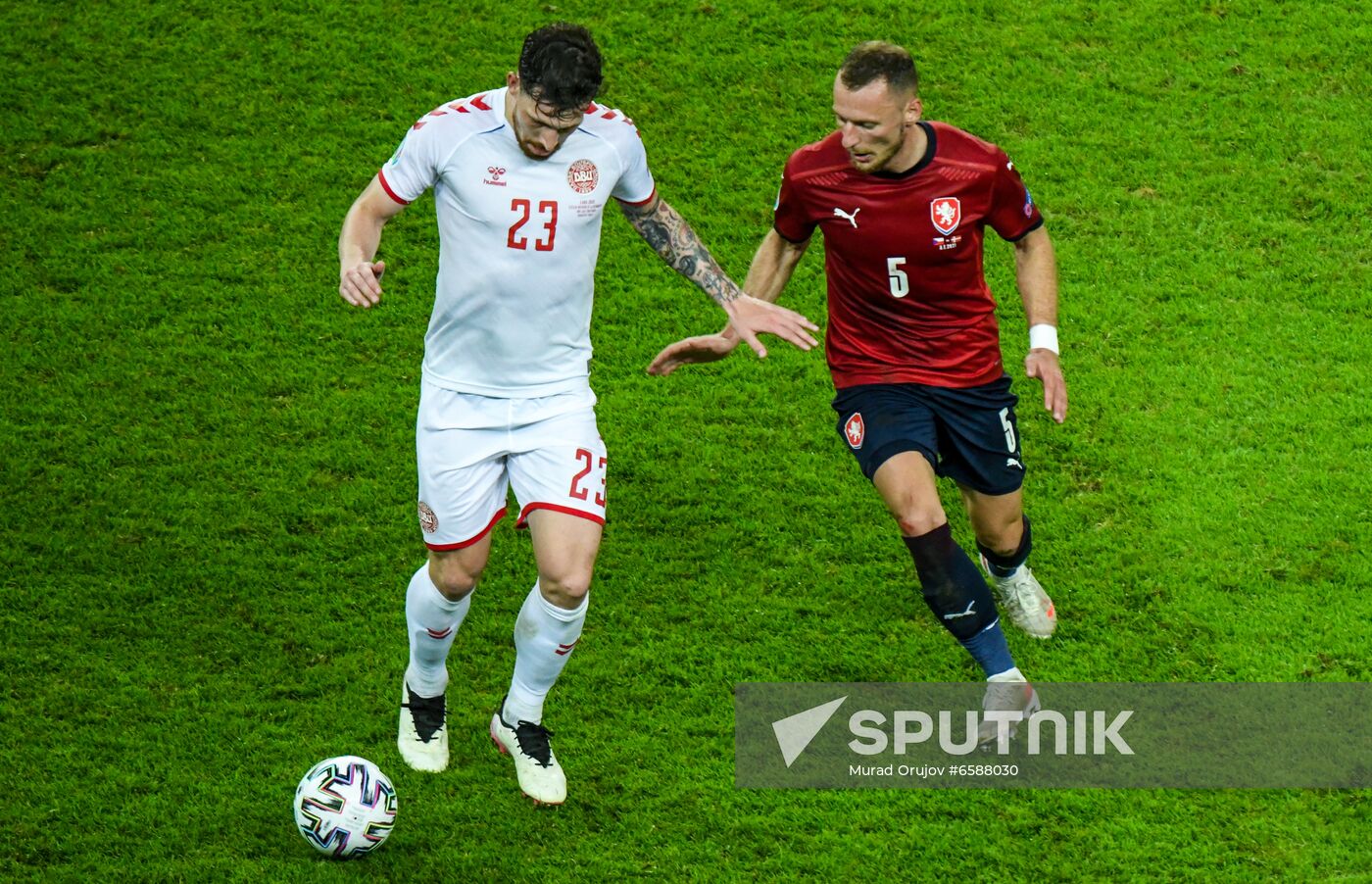 Azerbaijan Soccer Euro 2020 Czech Republic - Denmark