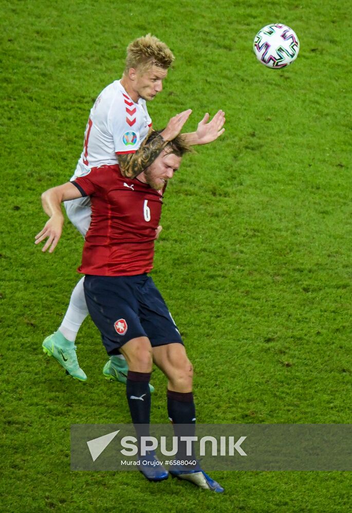 Azerbaijan Soccer Euro 2020 Czech Republic - Denmark