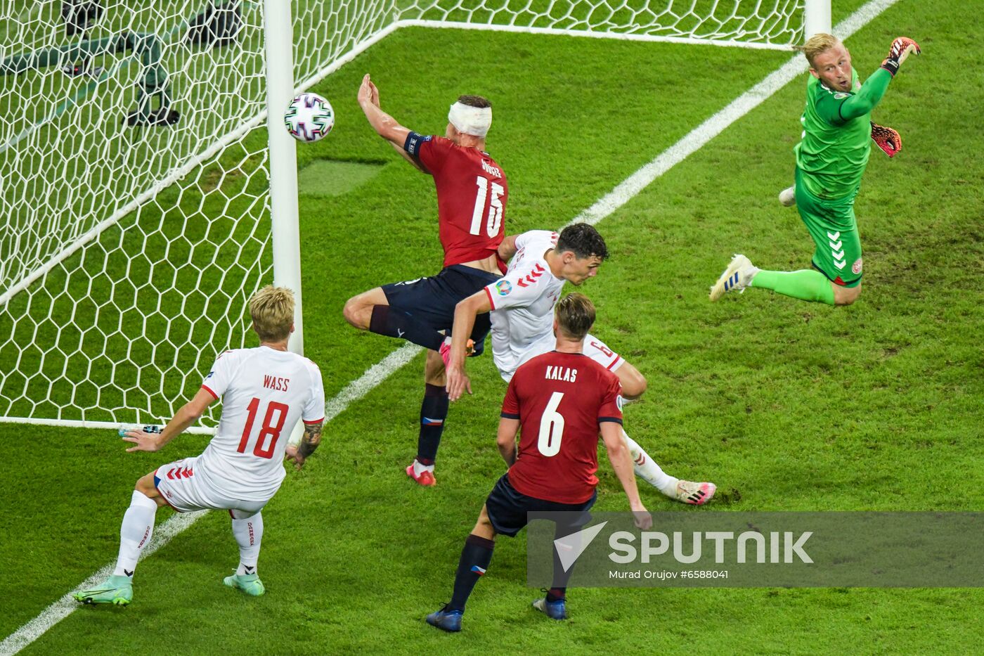 Azerbaijan Soccer Euro 2020 Czech Republic - Denmark