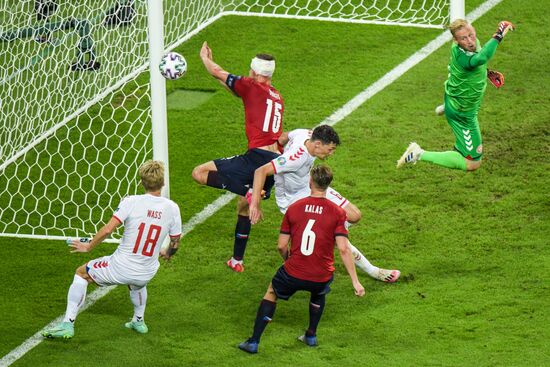 Azerbaijan Soccer Euro 2020 Czech Republic - Denmark