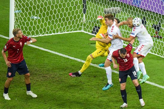 Azerbaijan Soccer Euro 2020 Czech Republic - Denmark